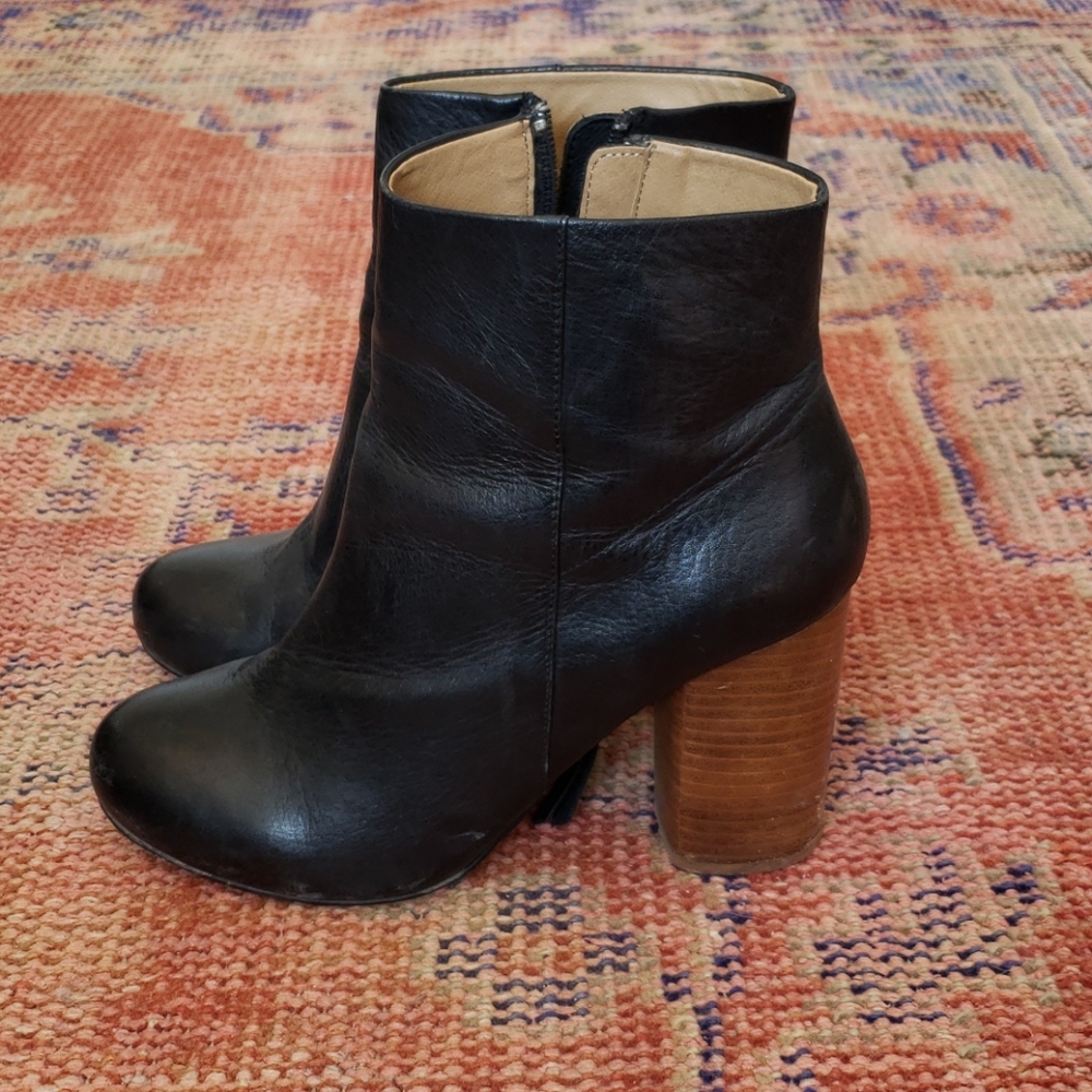 Chinese Laundry Black Heeled Boots